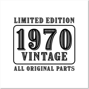 All original parts vintage 1970 limited edition birthday Posters and Art